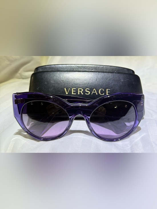 Versace Accessories - Versace VE 4297 Purple Medusa Cat Eye Sunglasses